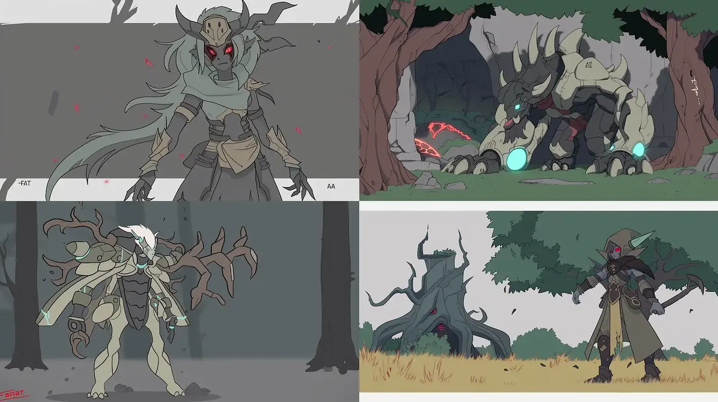 Dynamic and Atmospheric Fantasy Illustrations with a Touch of Nature's Magic - Midjourney sref style