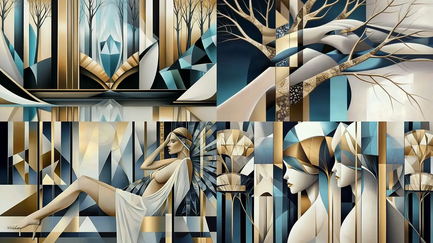 Ethereal Geometric Serenity in Ephemeral Hues - Midjourney sref style