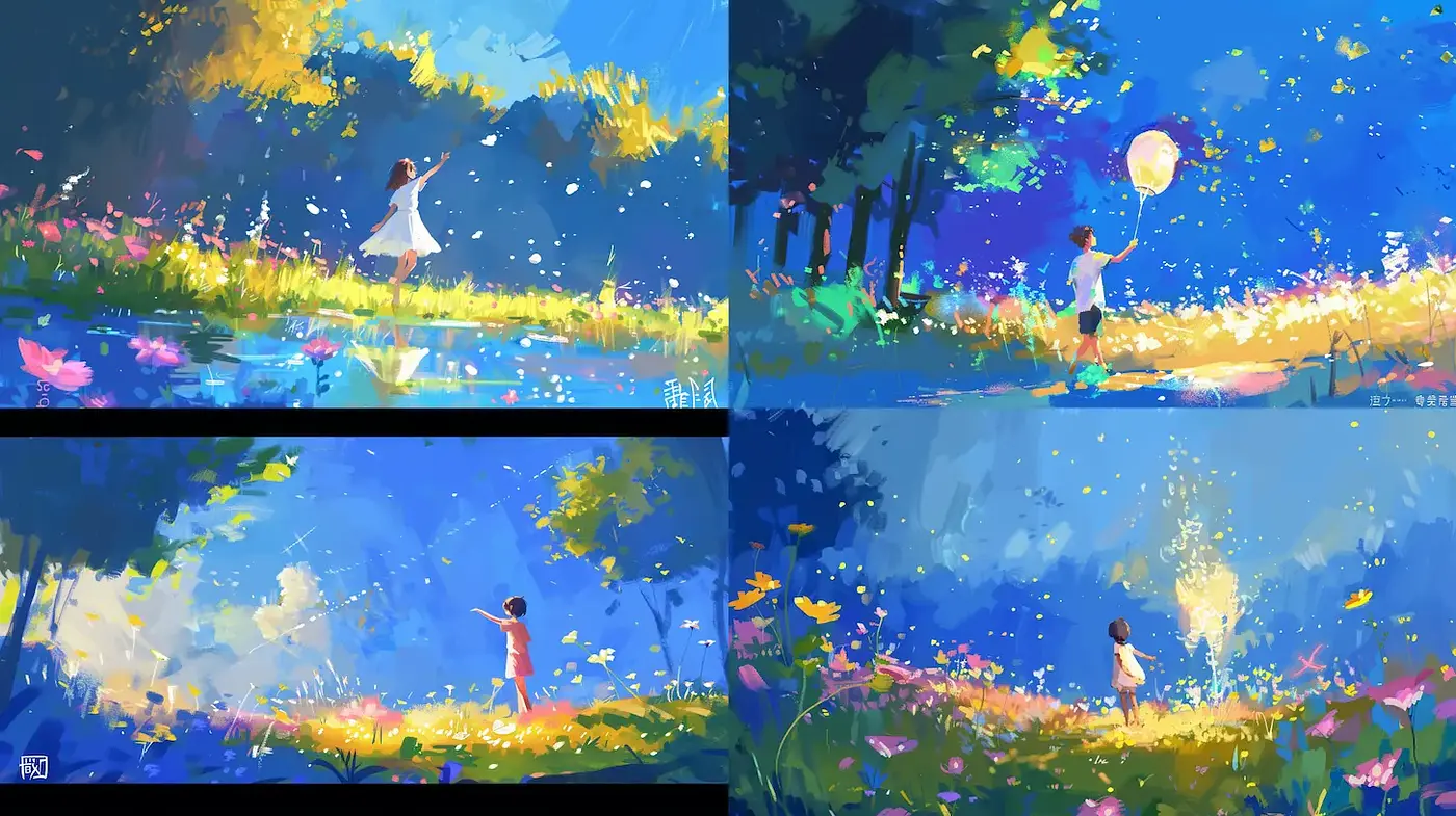 Whimsical and Vivid Daydreams in Impressionistic Style - Midjourney sref style
