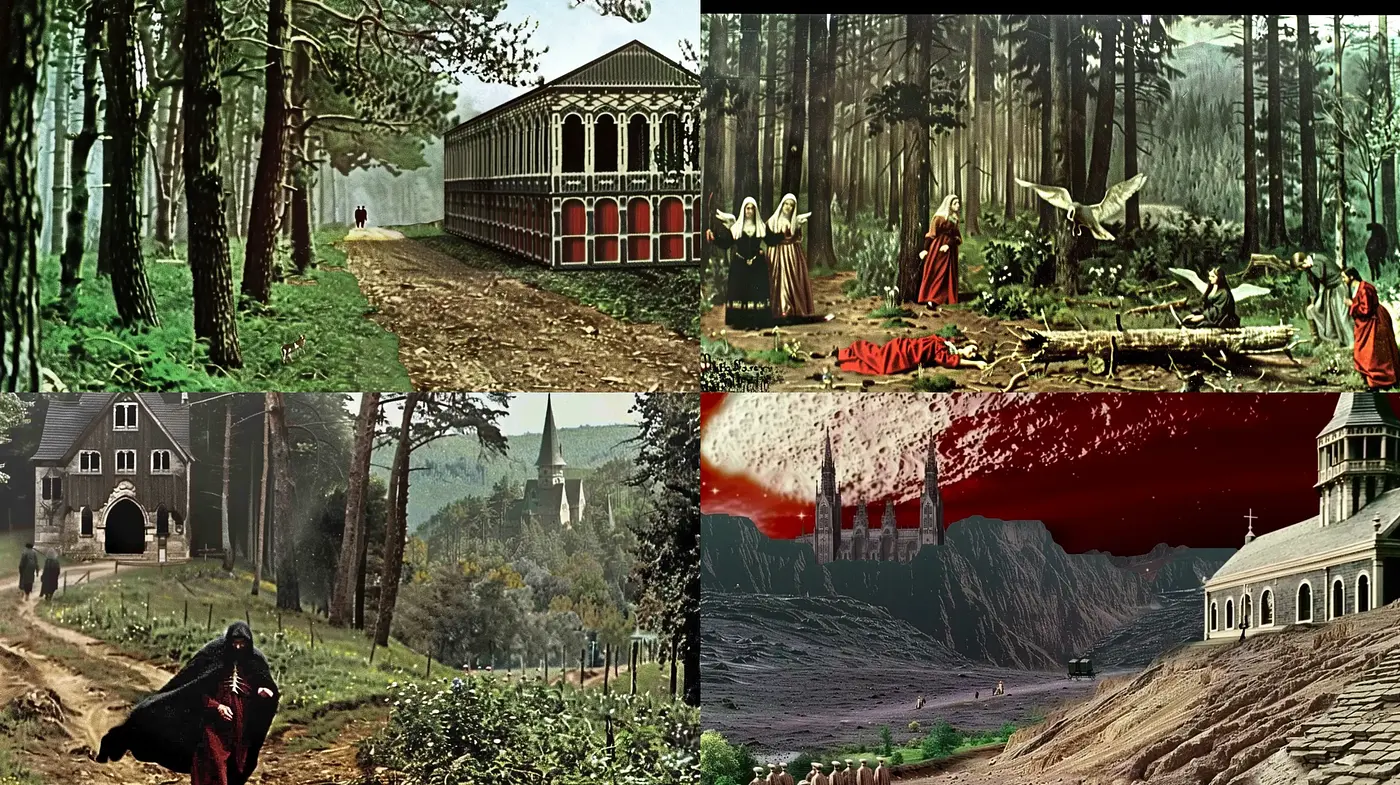 Ethereal Gothic Fantasy with Surreal Overtones - Midjourney sref style