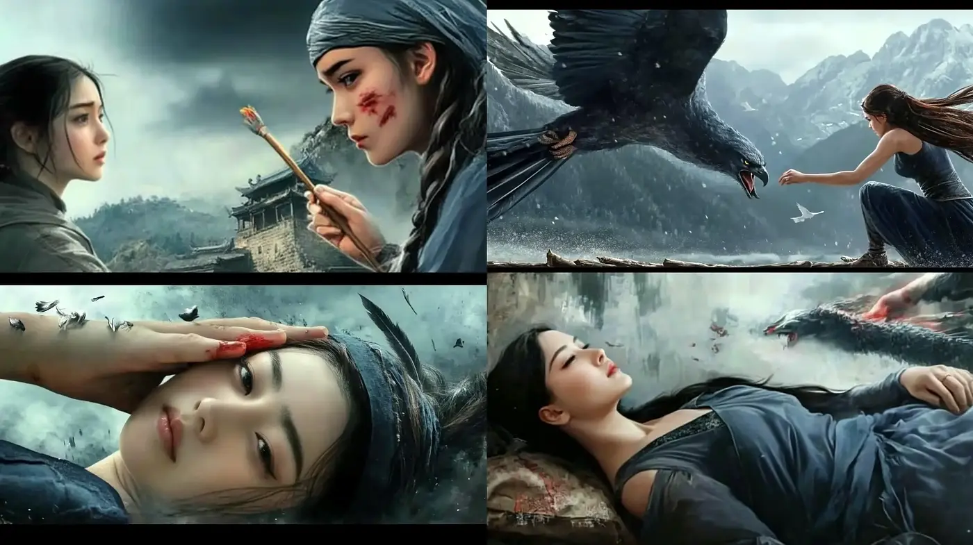 Epic Cinematic Artistry with a Mythological Essence - Midjourney sref style