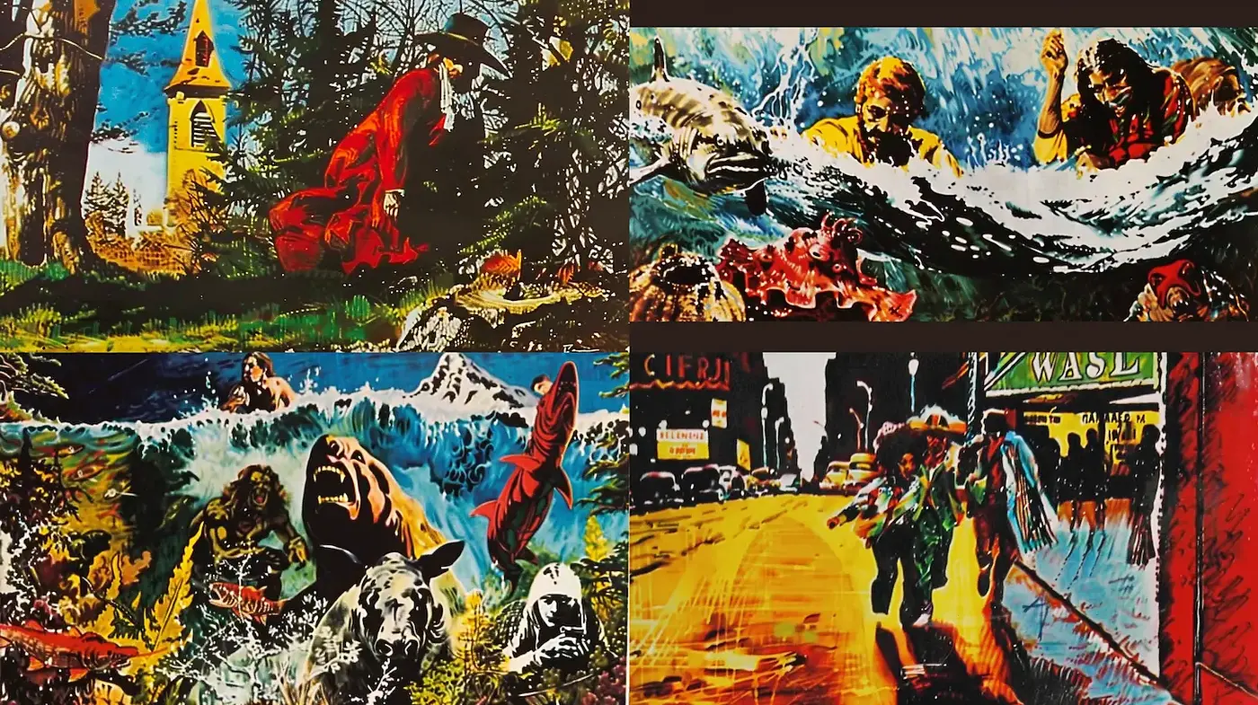 Vibrant and Dynamic Illustrations with a Retro Flair - Midjourney sref style