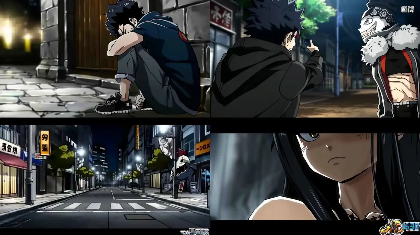 Dynamic Urban Anime Aesthetic with Emotional Undertones - Midjourney sref style