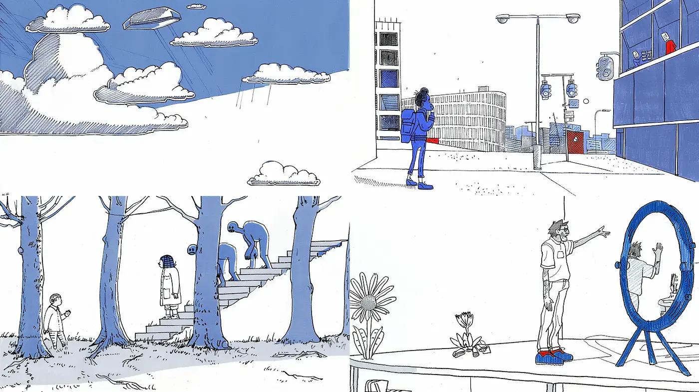 Consistently Playful Illustrative Style with a Hint of Surrealism - Midjourney sref style