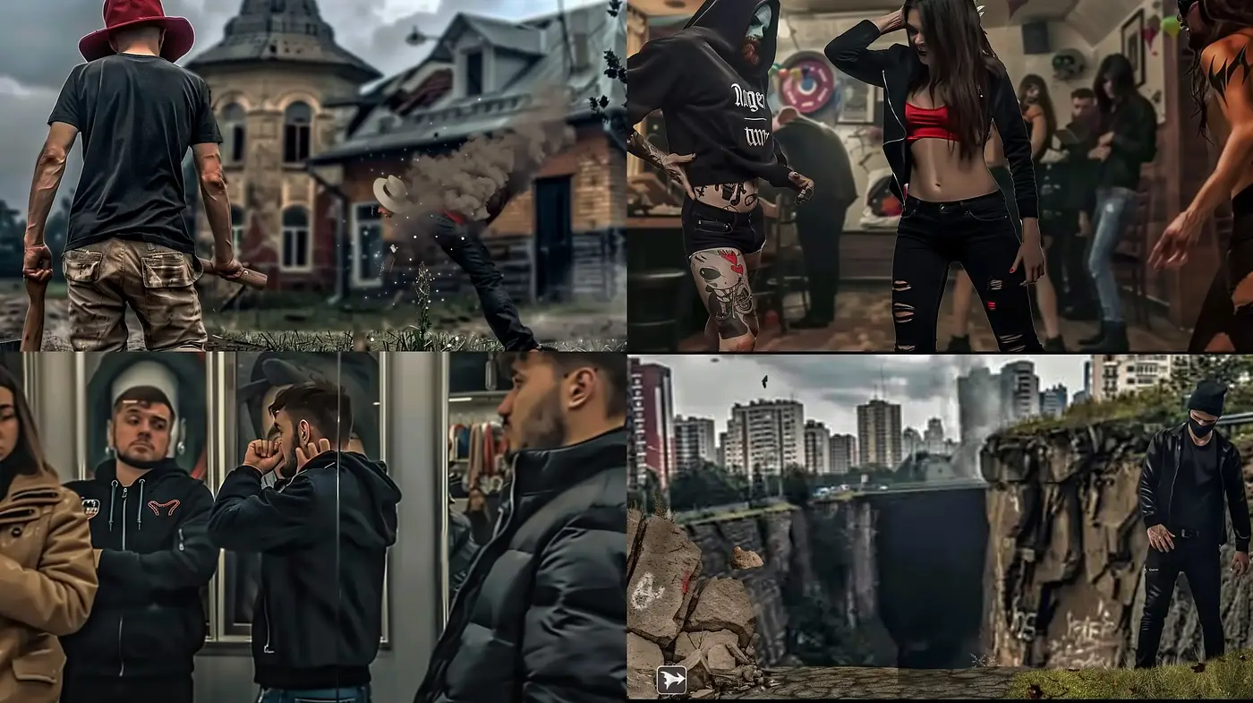 Gritty Urban Cinematography with Surreal Overtones - Midjourney sref style