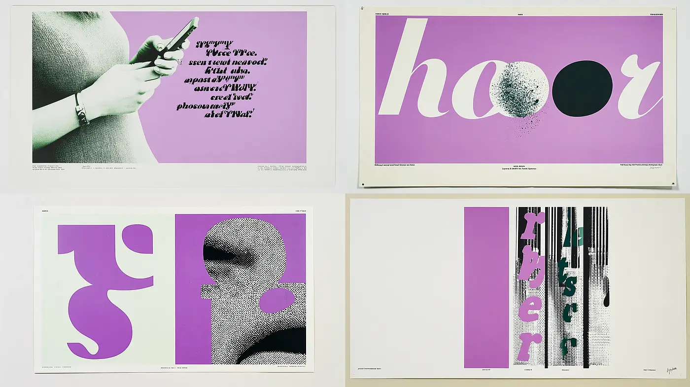 Contemporary Graphic Design with Bold Typography and Color Play - Midjourney sref style