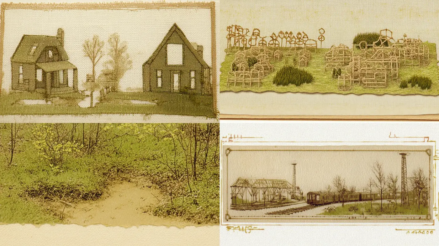 Aged Parchment and Sepia Tone Vistas: A Homage to Rustic Serenity - Midjourney sref style