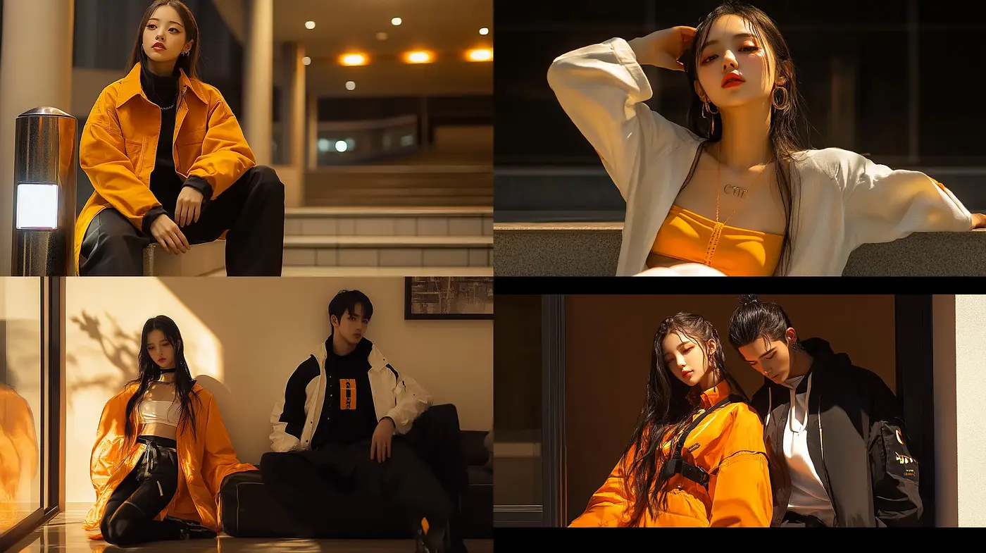 Warm-Toned Intimate Urban Portraiture with Soft Textures - Midjourney sref style