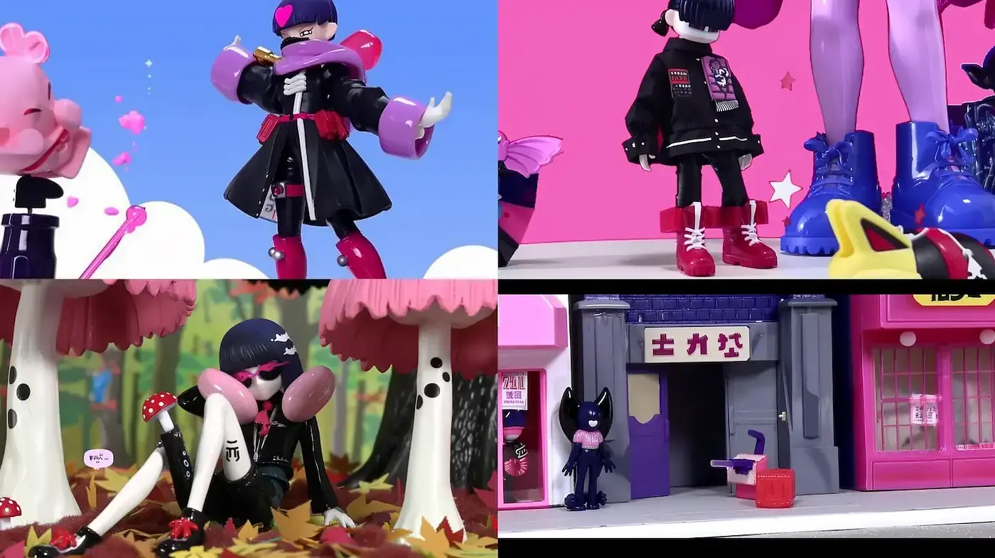 Vibrant and Playful Toy-Inspired Aesthetic - Midjourney sref style