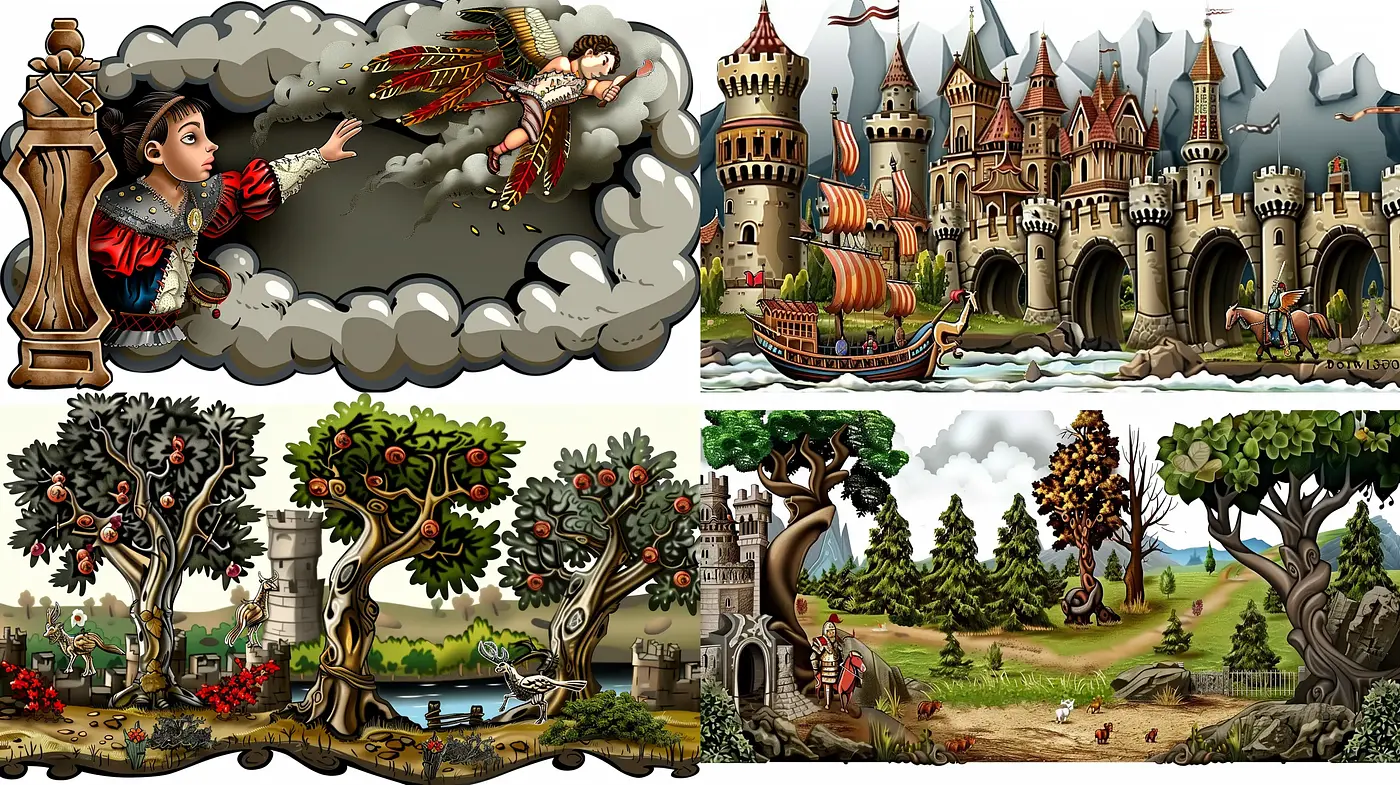 Enchanted Storybook Realism with Consistent Chromatic Harmony - Midjourney sref style