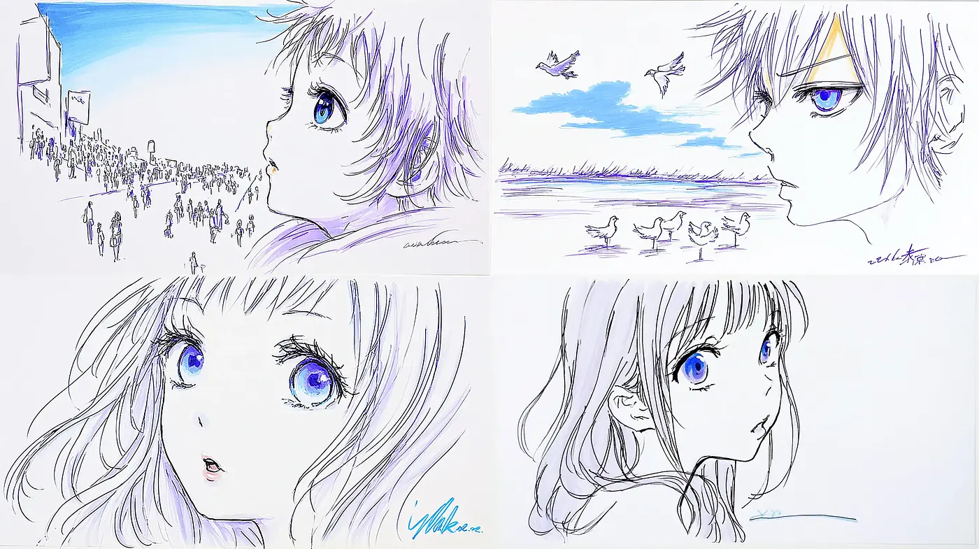 Whimsical yet Dreamlike Illustrations with a Focus on Expression - Midjourney sref style