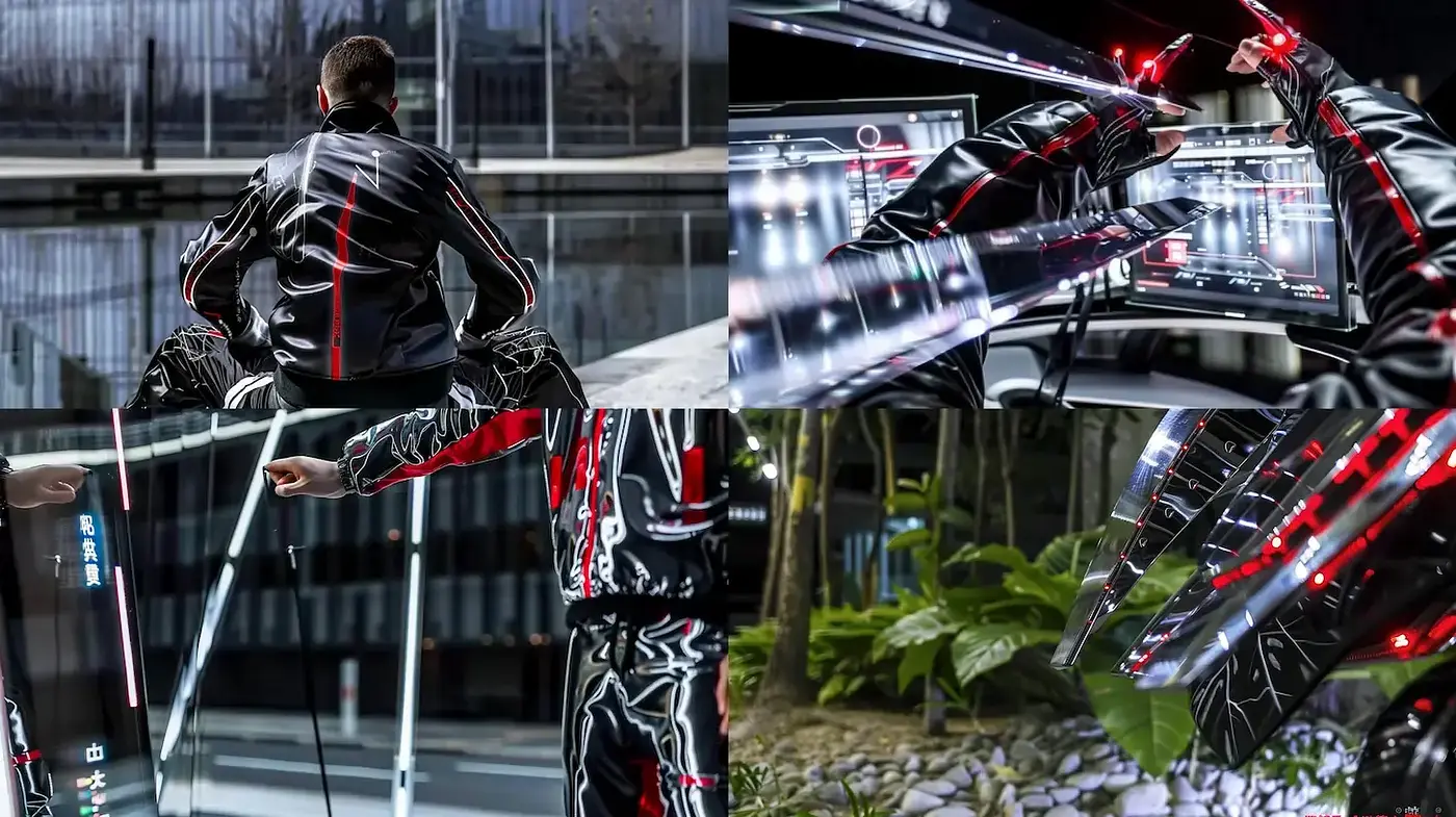 Futuristic and sleek digital aesthetic with a hint of urban influence - Midjourney sref style