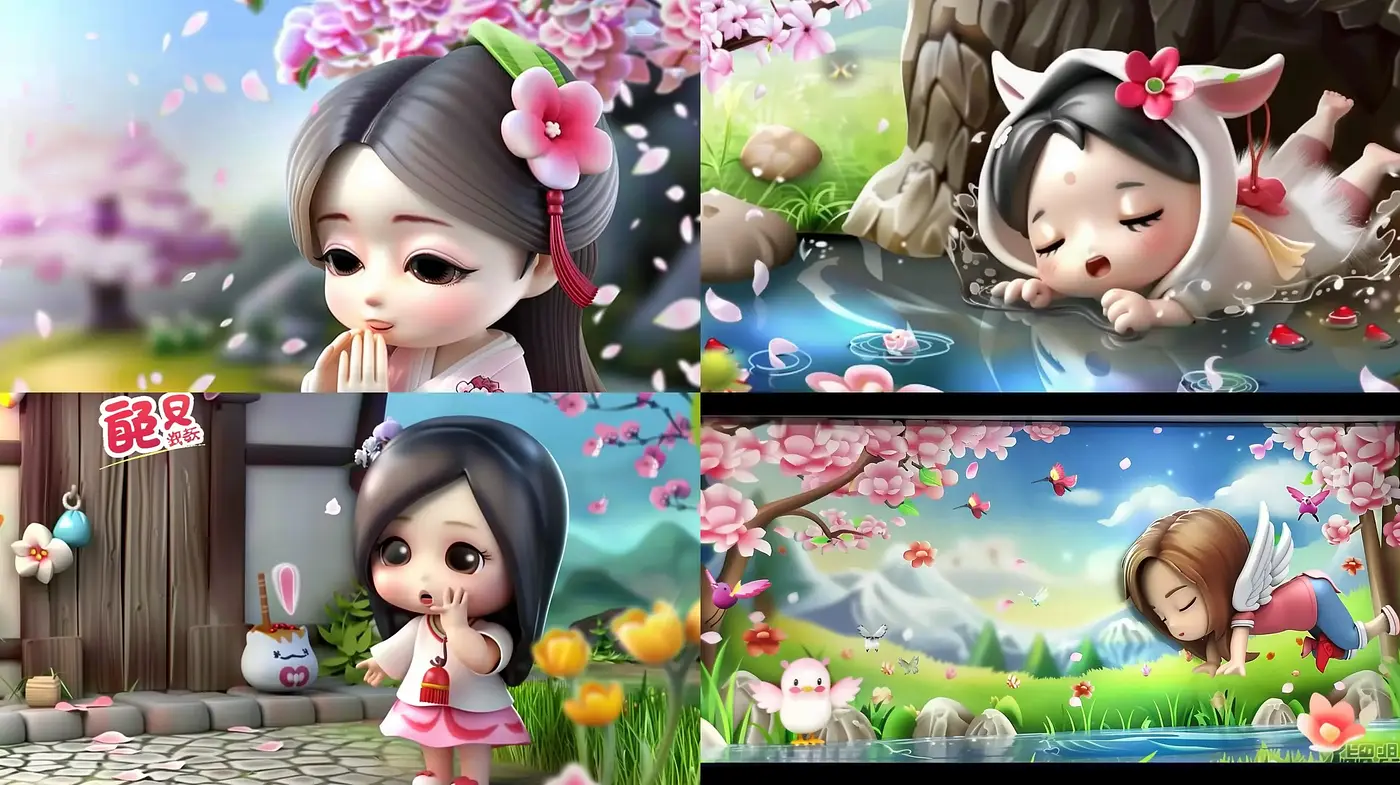 Whimsical Anime-Inspired Pastoral Scenes - Midjourney sref style
