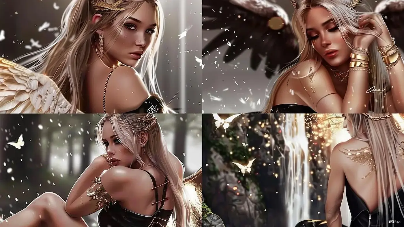 Ethereal and Enigmatic Fantasy Aesthetic with a Touch of Natural Beauty - Midjourney sref style