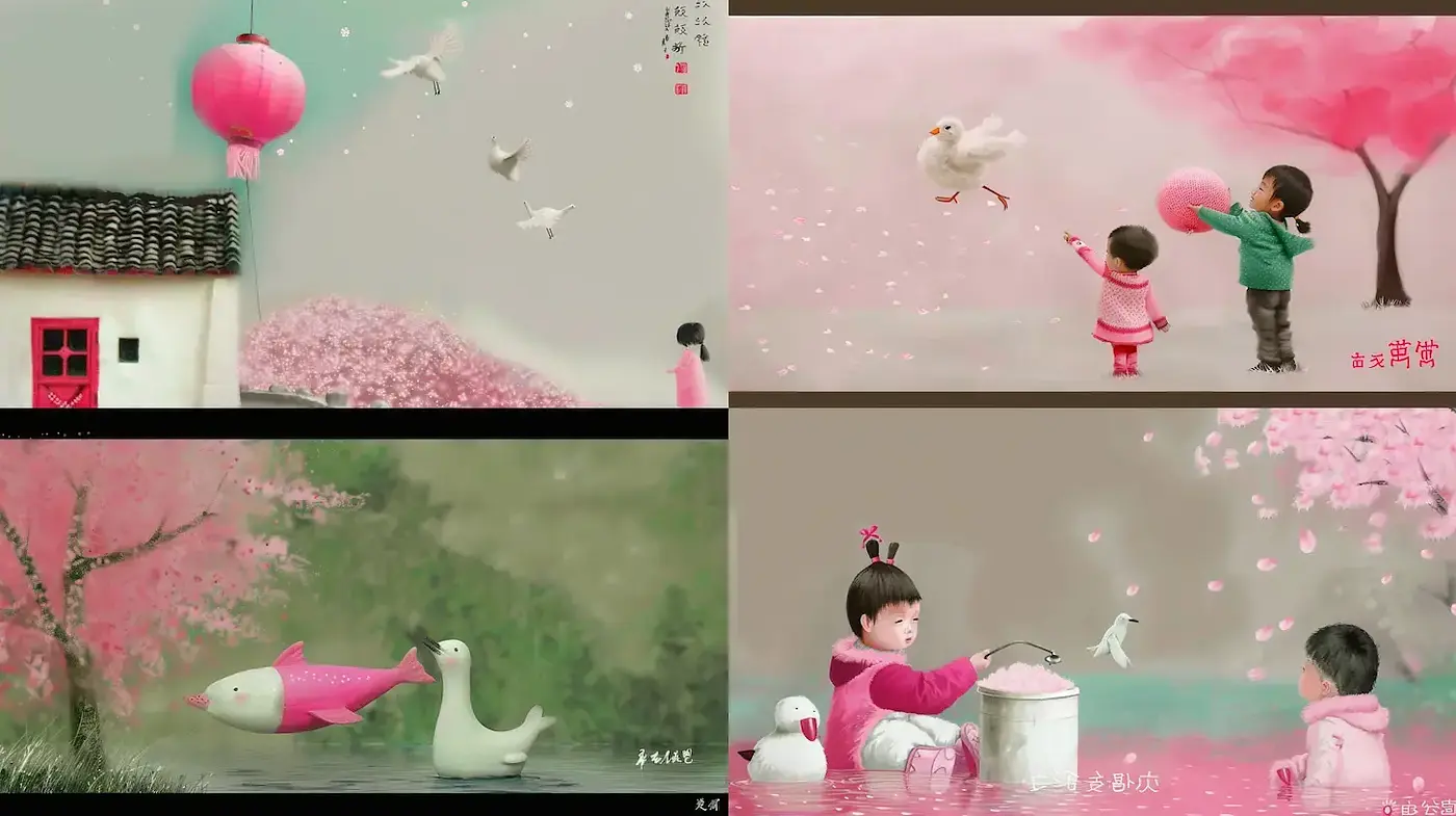 Whimsical and Dreamlike Artistic Style with Soft Pastel Tones - Midjourney sref style