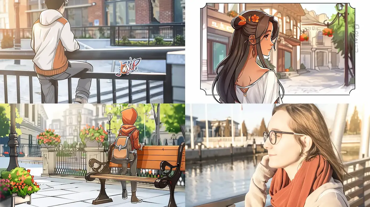 Contemporary urban anime-inspired aesthetic with a vibrant touch - Midjourney sref style