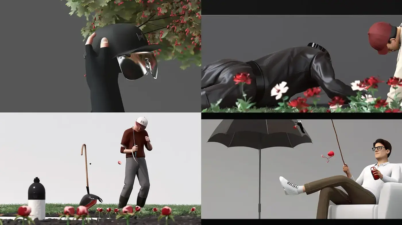 Contemporary Stylized Representations with Surreal Undertones - Midjourney sref style