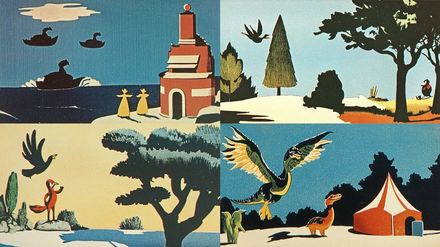 Whimsical Storybook Illustration Harmony - Midjourney sref style