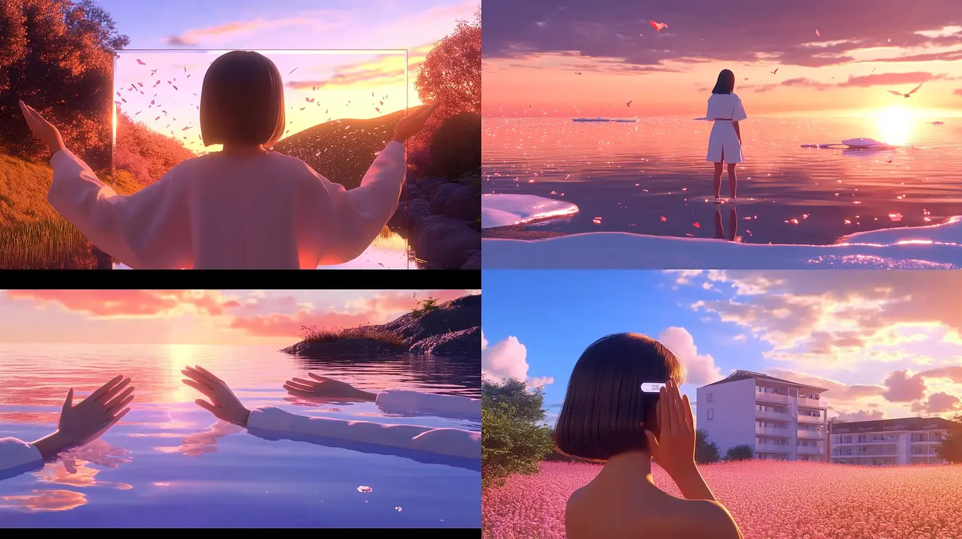 Twilight Serenity in Stylized Anime - Midjourney sref style