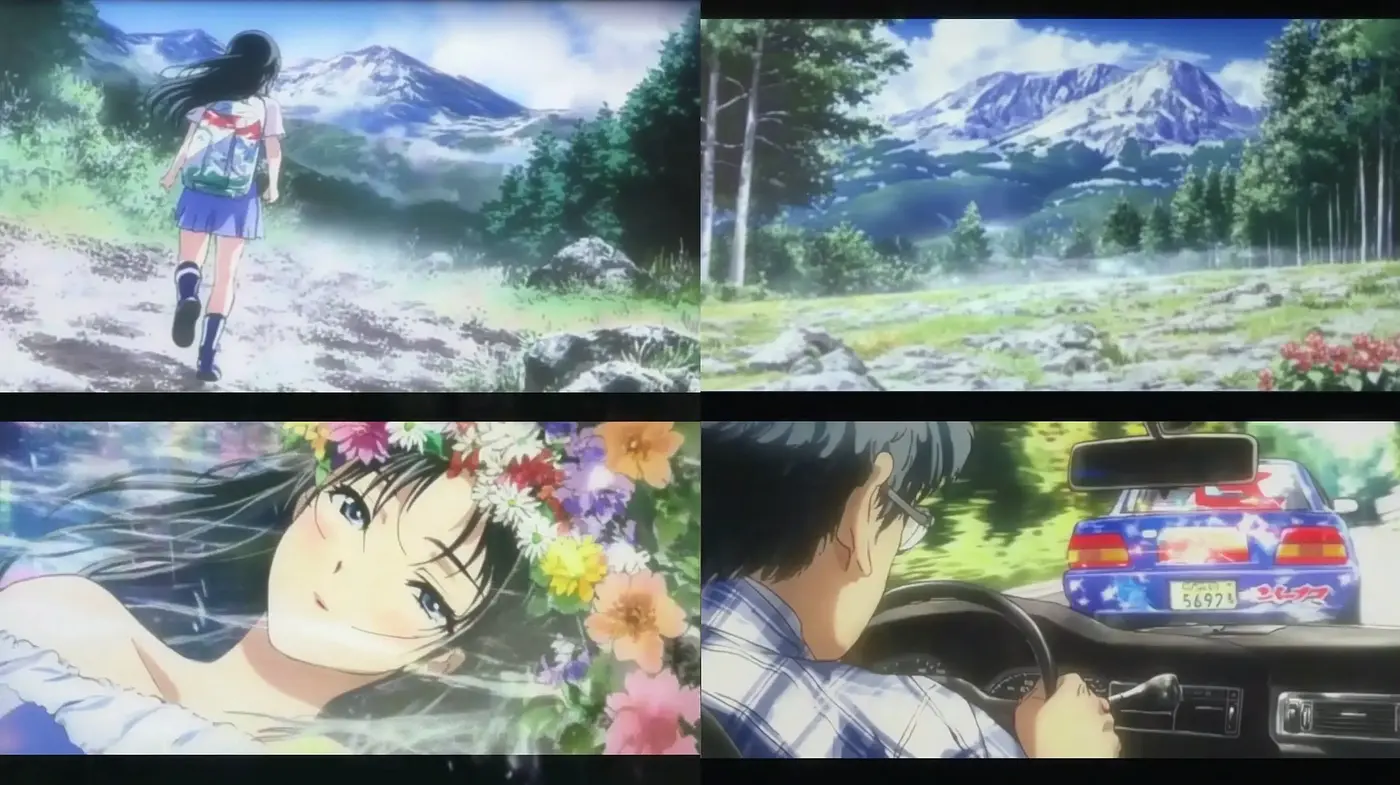 Serene Pastoral Anime Landscape and Character Portraits - Midjourney sref style