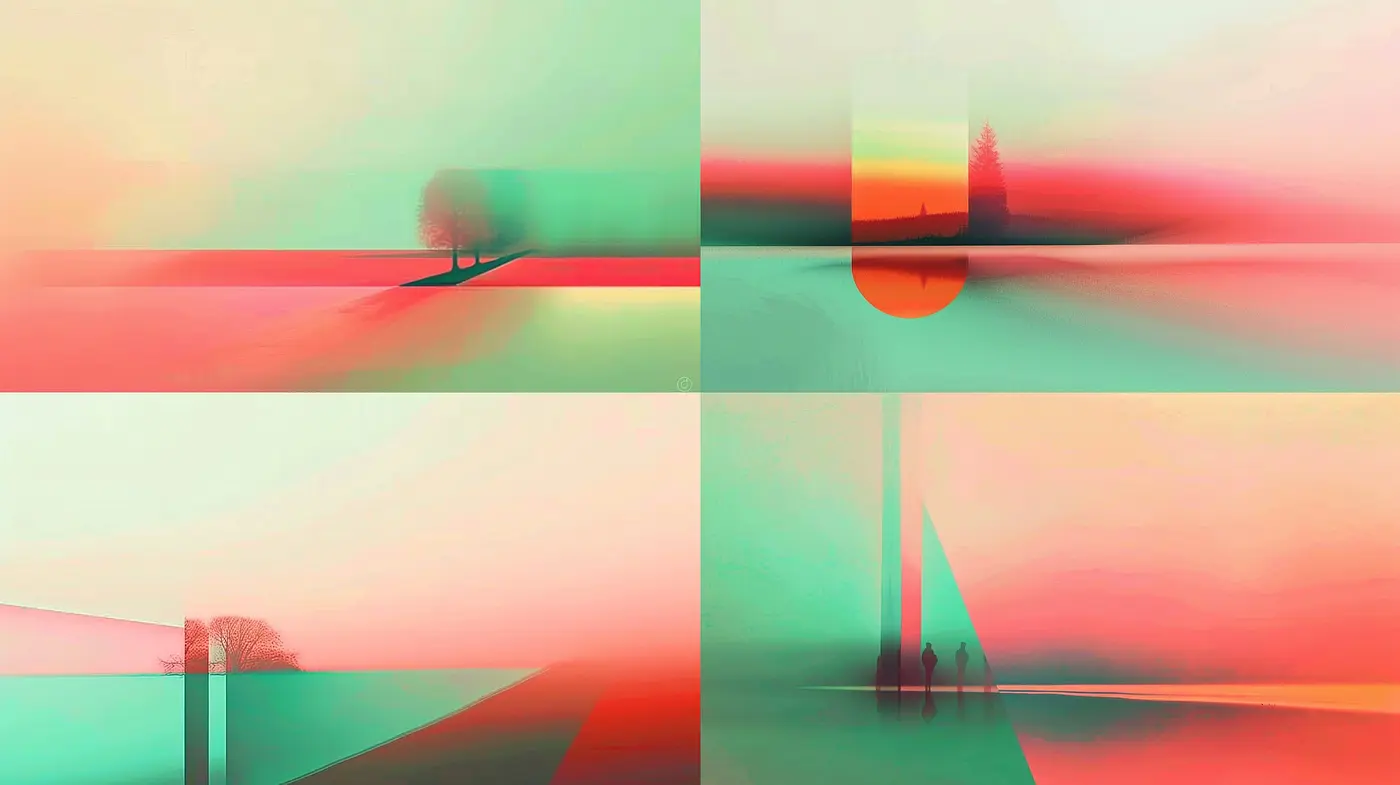 Ethereal Pastel Dreamscape: A Homage to Surrealist Contemplation - Midjourney sref style