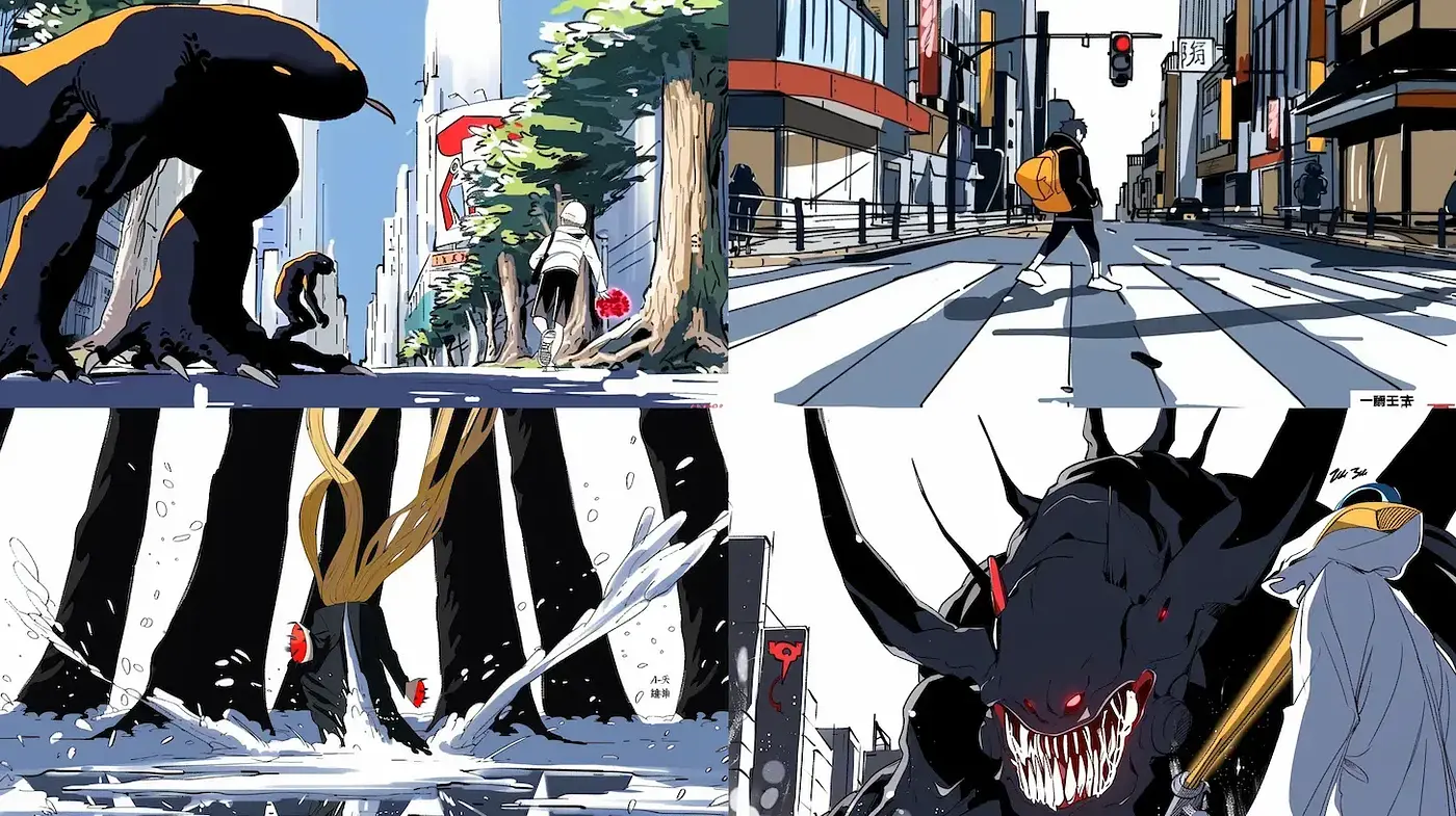 Dynamic Graphic Novel Aesthetics with High-Contrast Urban Vibes - Midjourney sref style