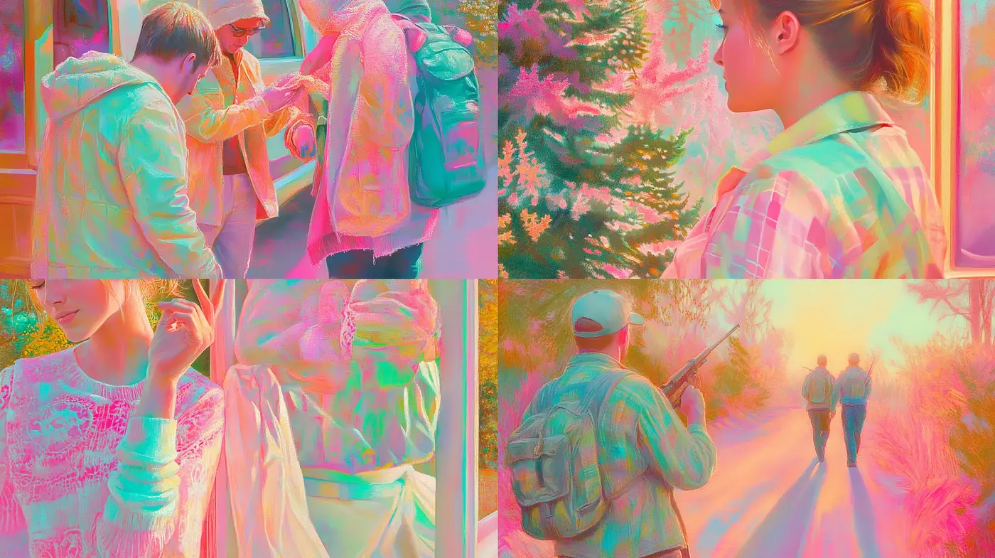 Luminous Pastel Dreamscapes: A Study in Soft Light and Ethereal Textures - Midjourney sref style