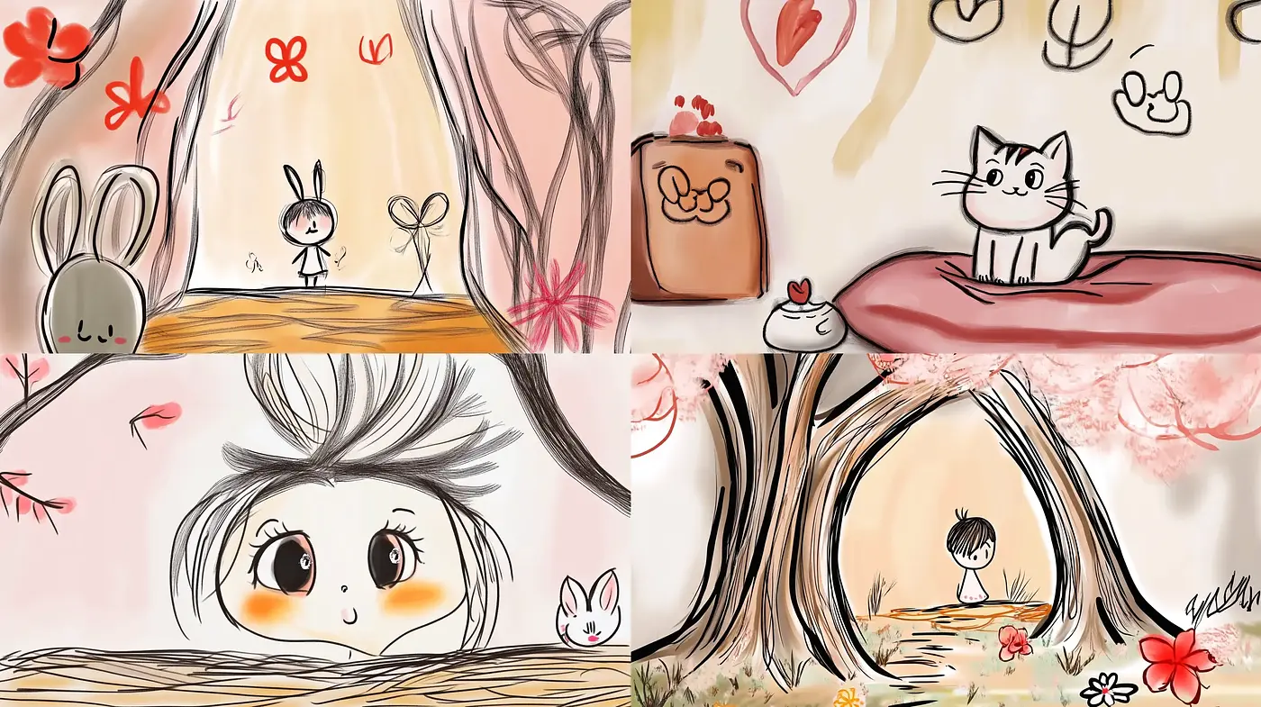 Whimsical Pastel Dreamscape with Cartoonish Charm - Midjourney sref style