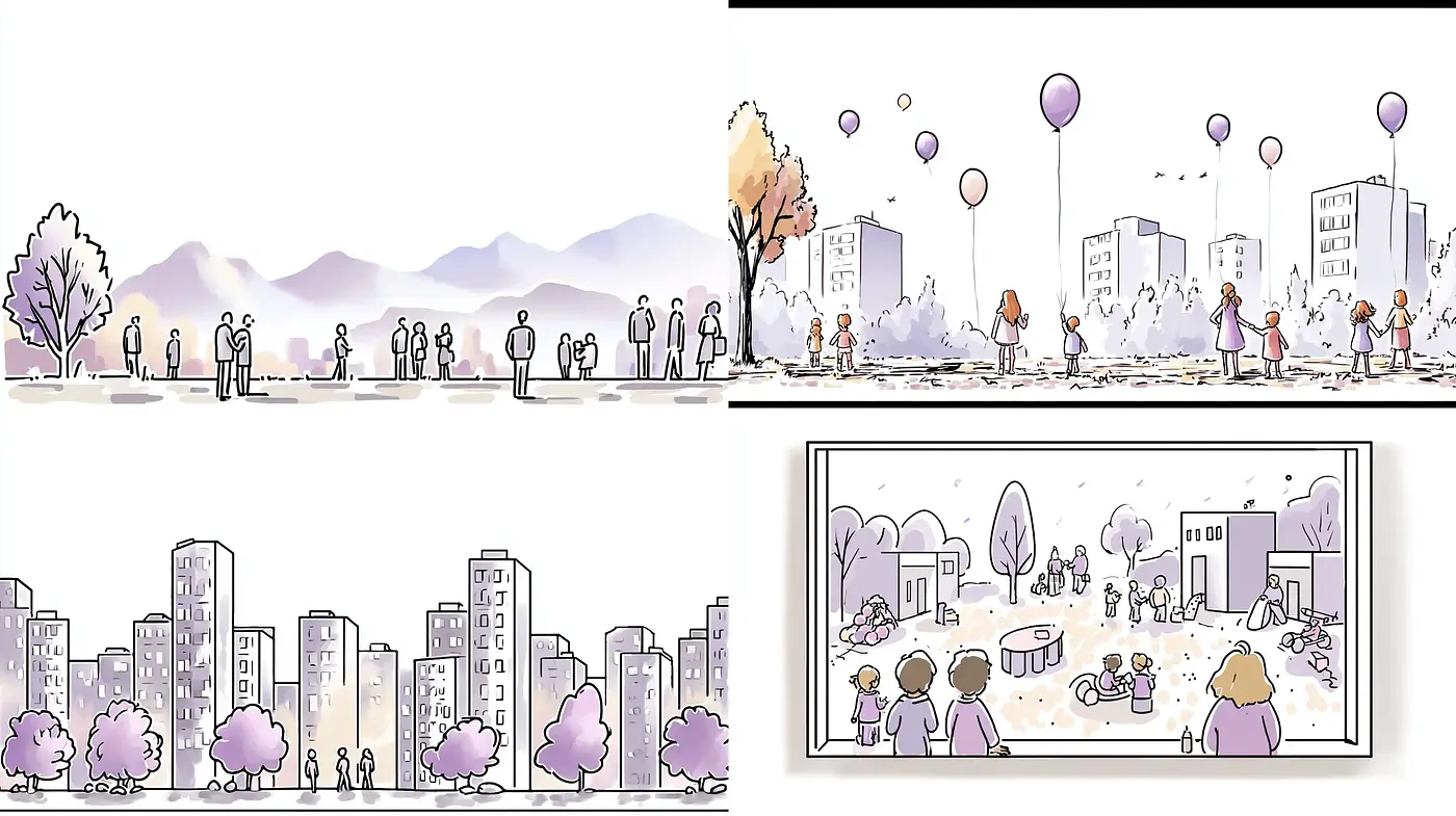 Stylized Illustrations with a Whimsical, Playful Atmosphere - Midjourney sref style