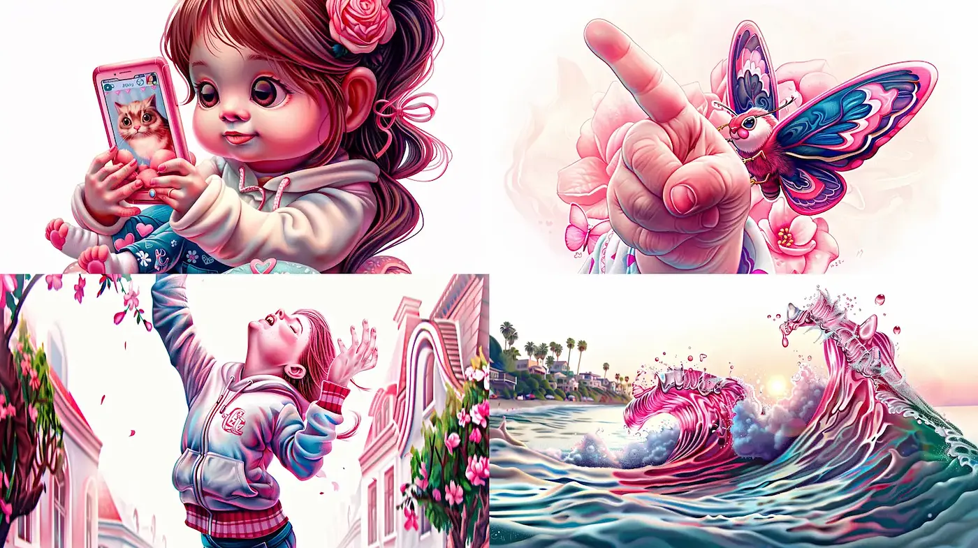 Whimsical Digital Art with a Touch of Fantasy and Playfulness - Midjourney sref style
