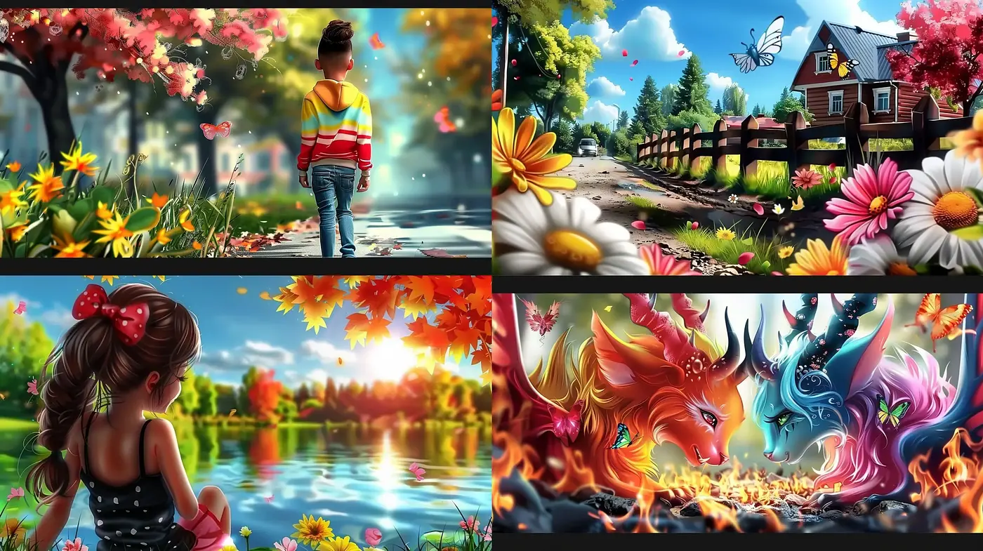 Luminous Dreamscape Fusion: Enchanting Reality with Fantastical Elements - Midjourney sref style