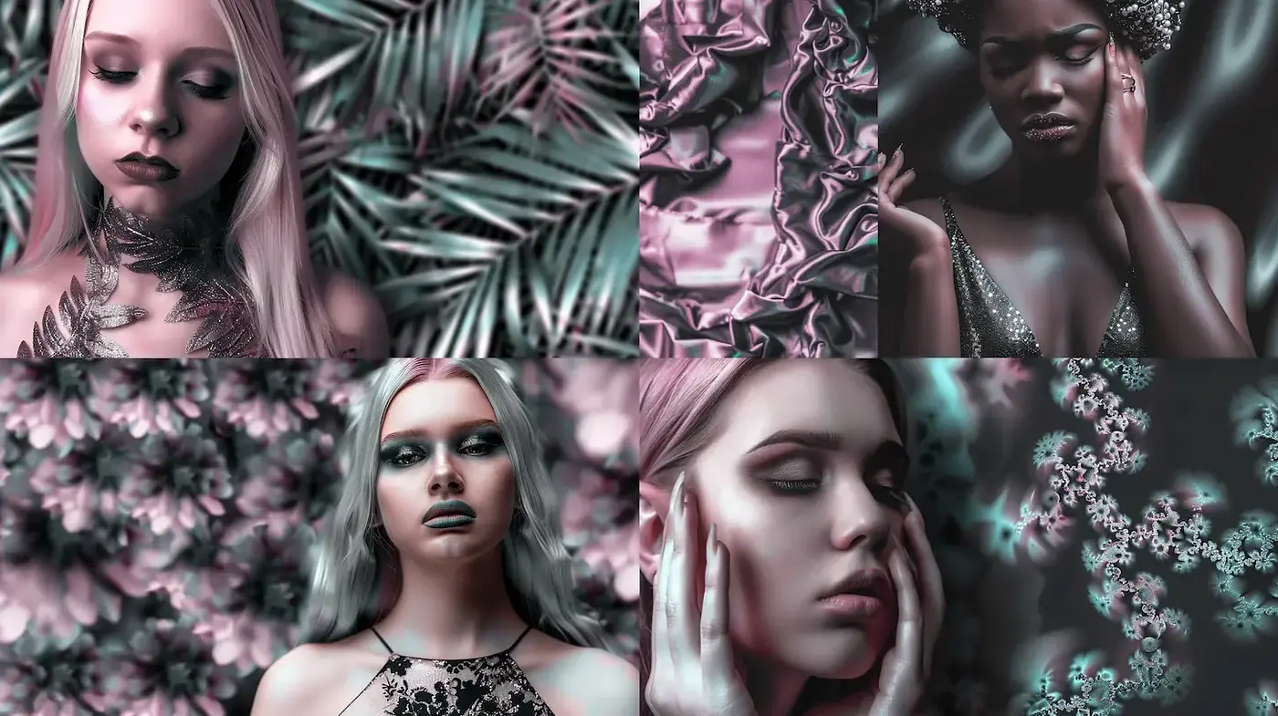 Elegant and Ethereal Portraits with a Tropical Influence - Midjourney sref style