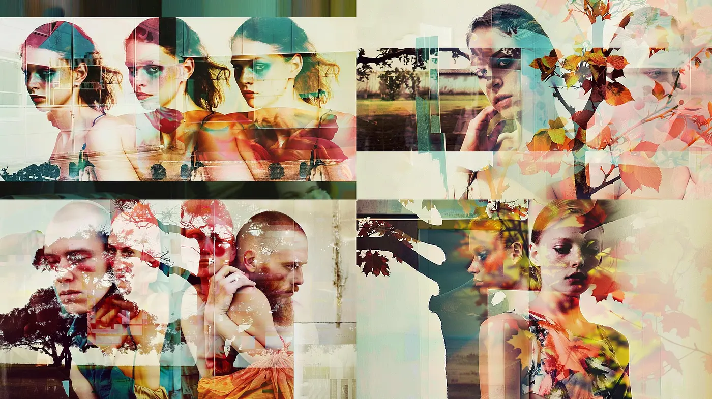 Autumnal Fusion Portraiture with a Painterly Dreamlike Ambience - Midjourney sref style