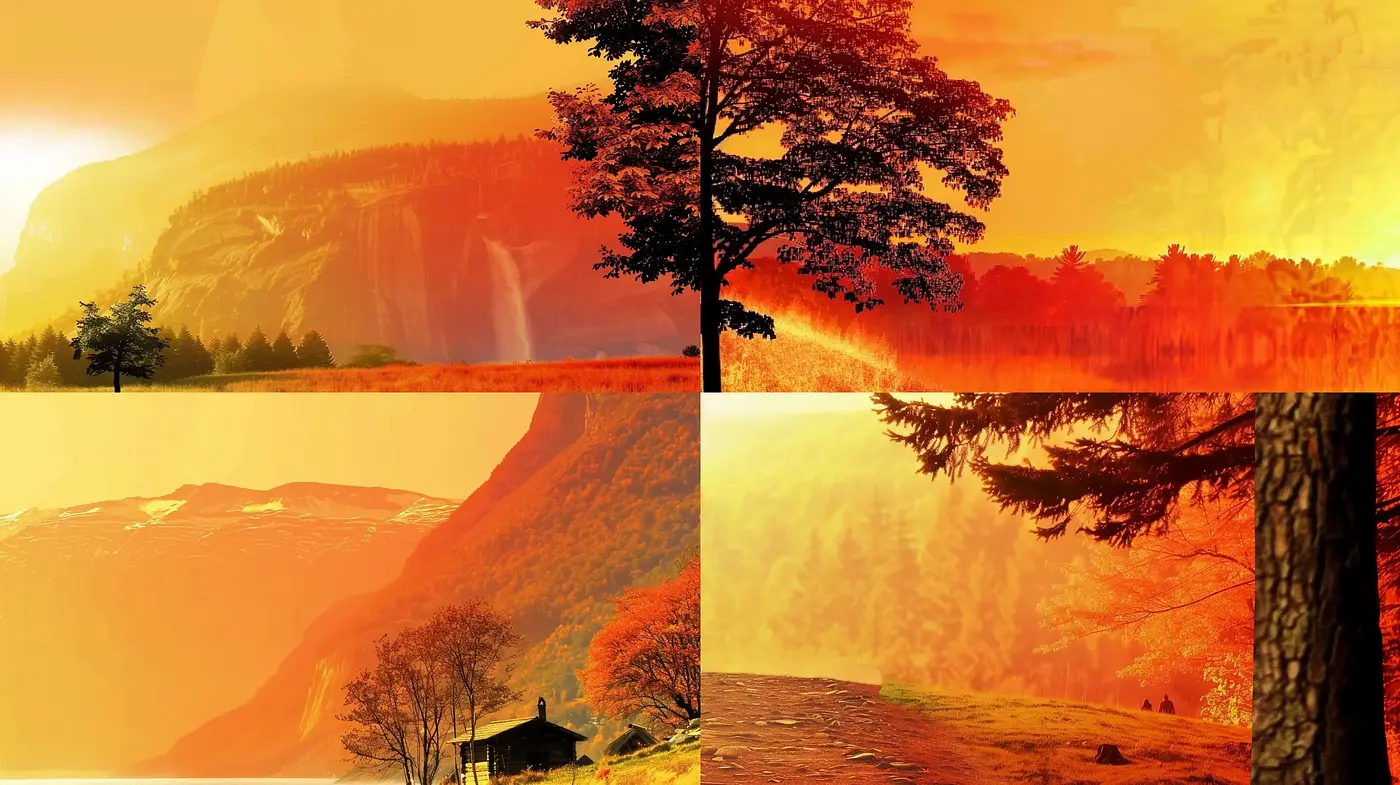Warm Hues of Sunset Melancholia - Midjourney sref style