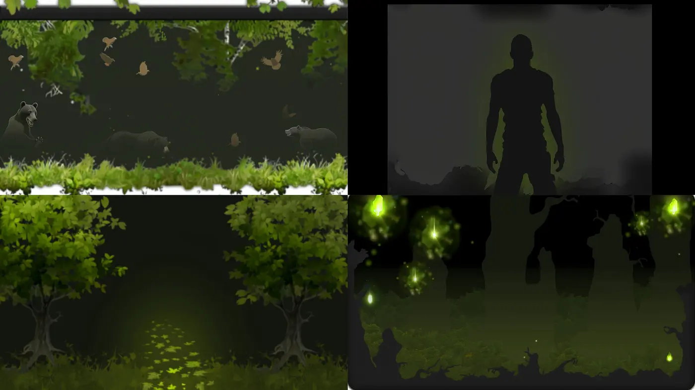 Mystic Twilight Canopy: A Consistent Study in Enchanted Forest Hues - Midjourney sref style