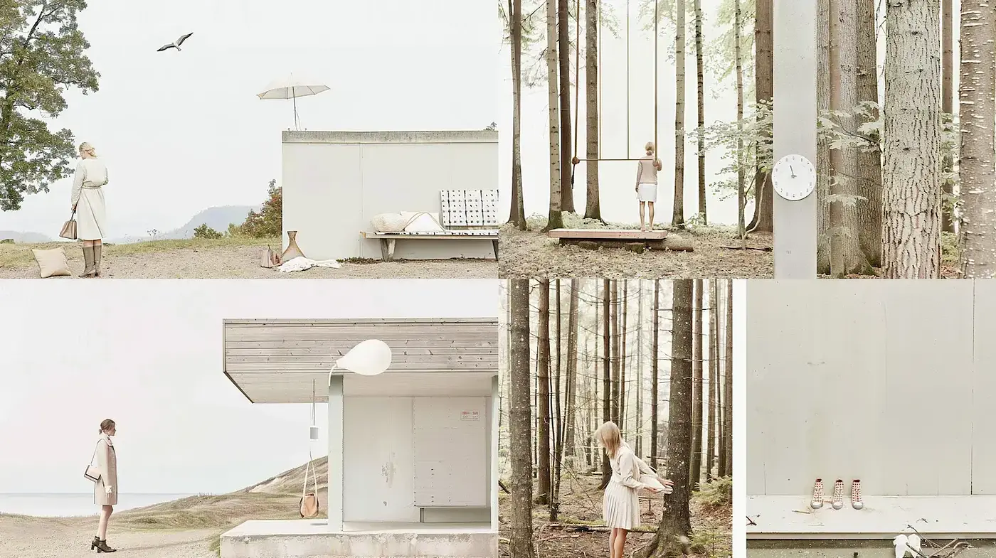 Subtle Elegance with a Minimalist Aesthetic Infused by Nature and Softness - Midjourney sref style