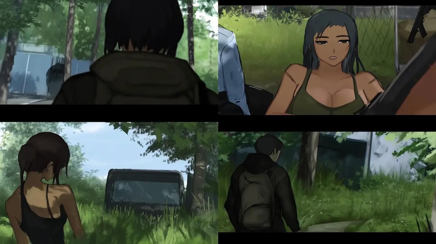 Consistent Animated Realism in Verdant Settings - Midjourney sref style