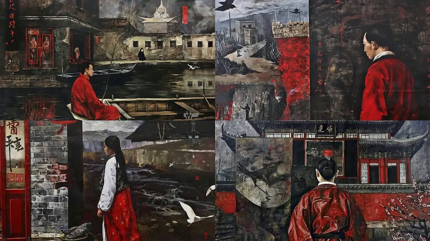 Mystical Scenes with Rich Textures and Strong Cultural Motifs - Midjourney sref style