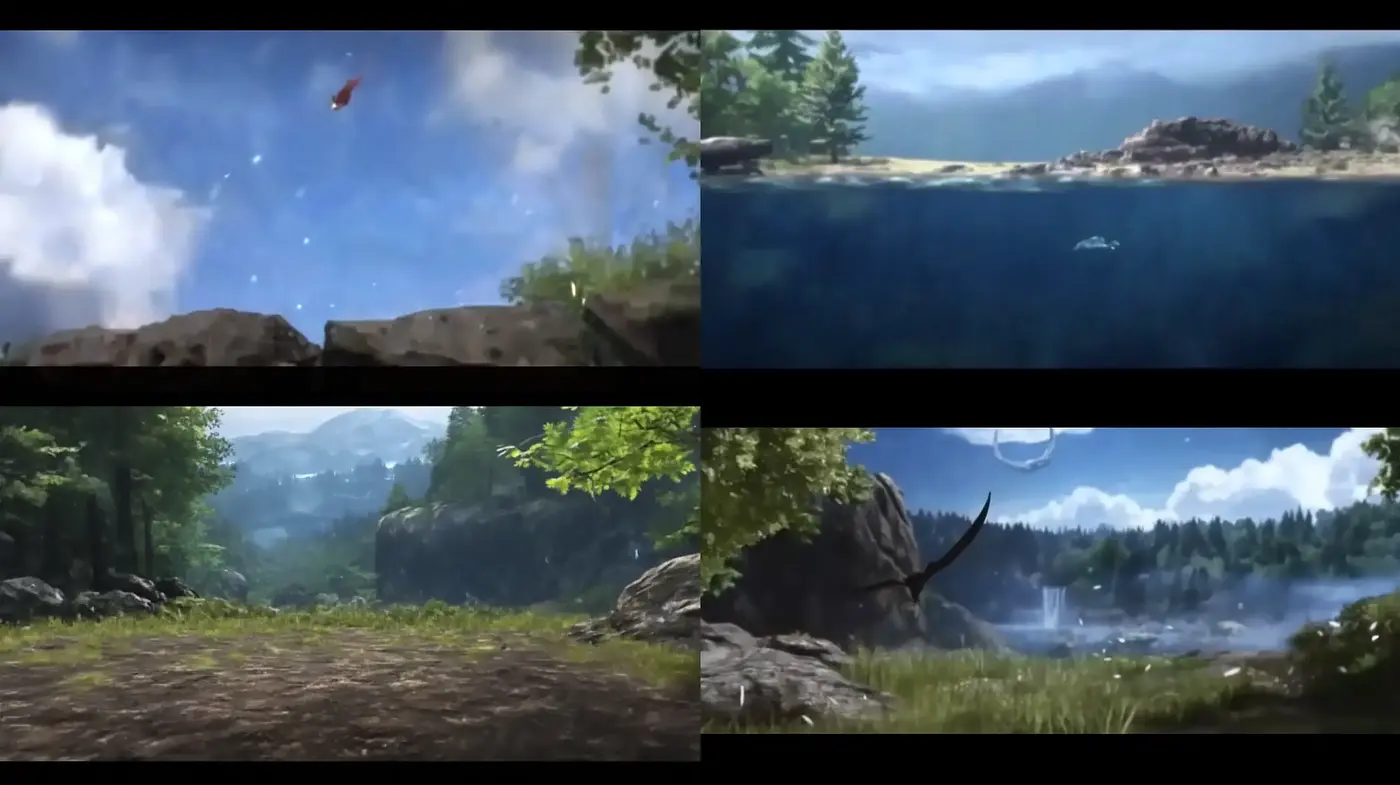 Ethereal Natural Landscapes with Cool Hues and Soft Textures - Midjourney sref style