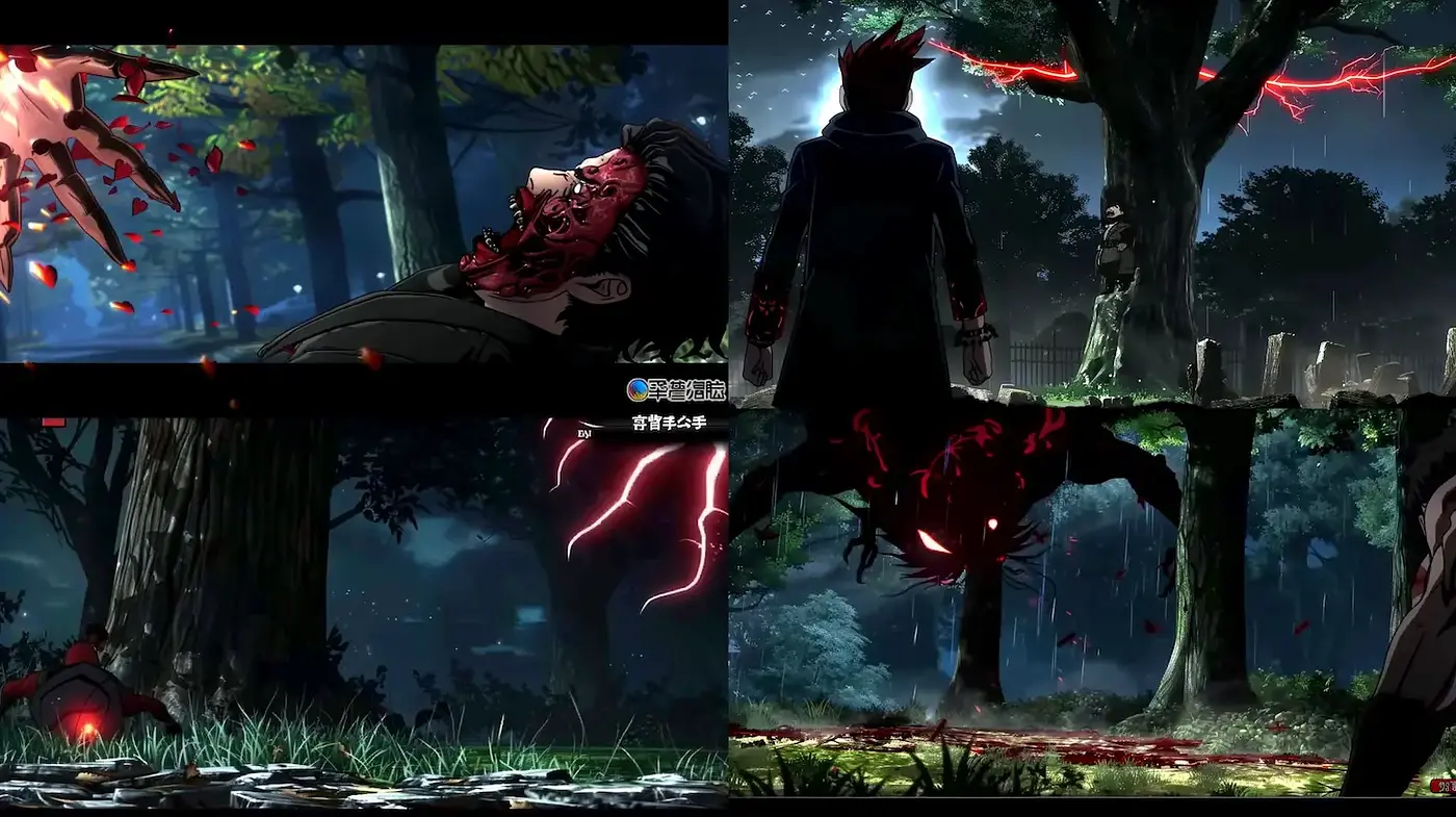 Stylized Dark Fantasy with Emotional Intensity and Vibrant Motion - Midjourney sref style