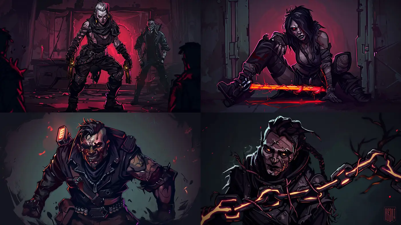 Gritty Cyberpunk Resonance: A Dark and Brooding Artistic Fusion - Midjourney sref style