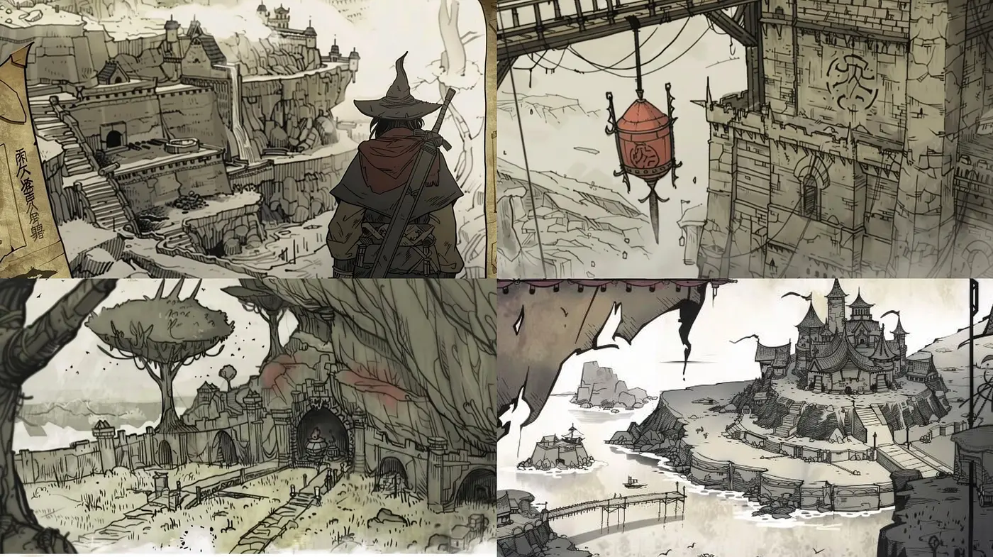 Monochromatic Whispers of Times Long Past: A Consistent Exploration of Sepia-toned Vignettes - Midjourney sref style
