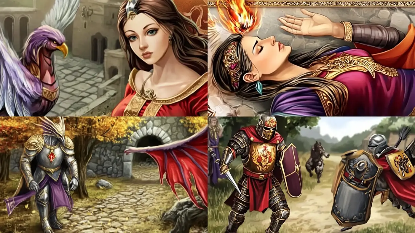 Fantasy Renaissance Brushstroke Harmony - Midjourney sref style