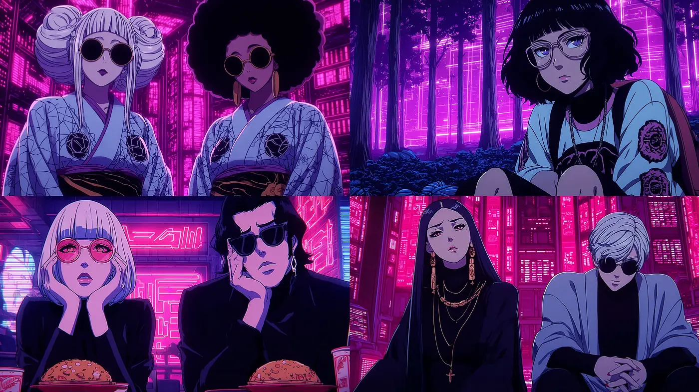 Futuristic Urban Aesthetics with Retro Inspiration - Midjourney sref style