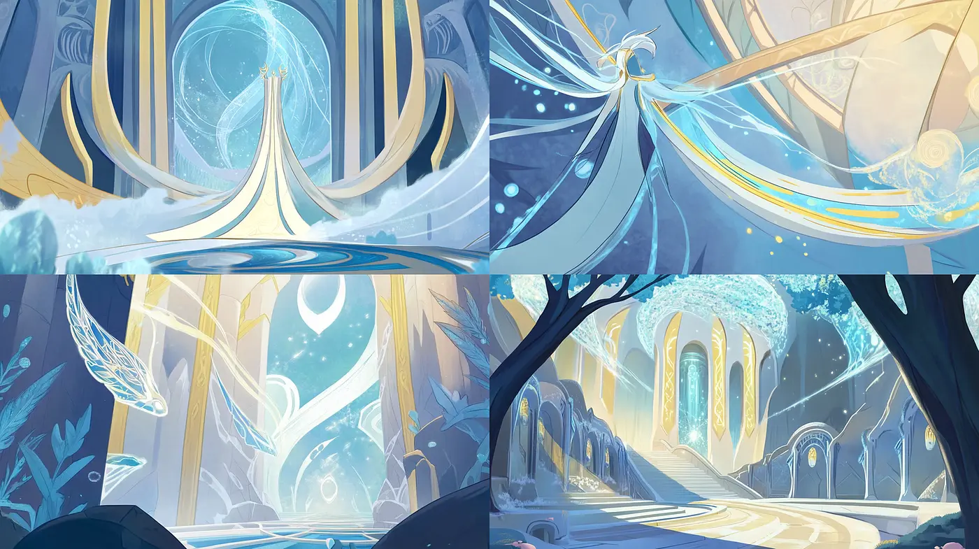 Ethereal Fantasy Aesthetics with Clean Lines and Soft Luminescence - Midjourney sref style