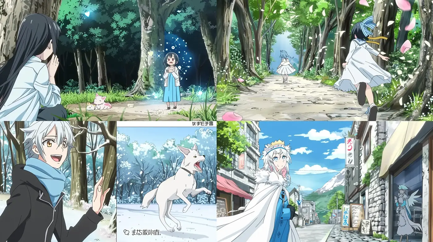 Consistent Anime-Inspired Fantastical Illustrations with Pastel Undertones - Midjourney sref style