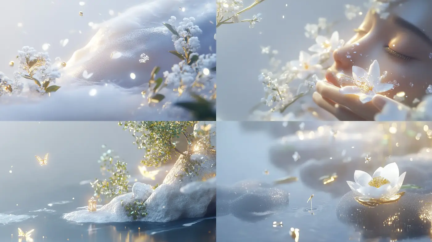 Ethereal Luminescence in Serene Dreamscapes - Midjourney sref style