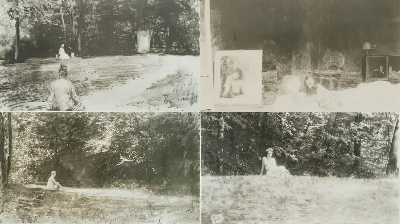Ethereal and Nostalgic Landscapes with Timeless Charm - Midjourney sref style