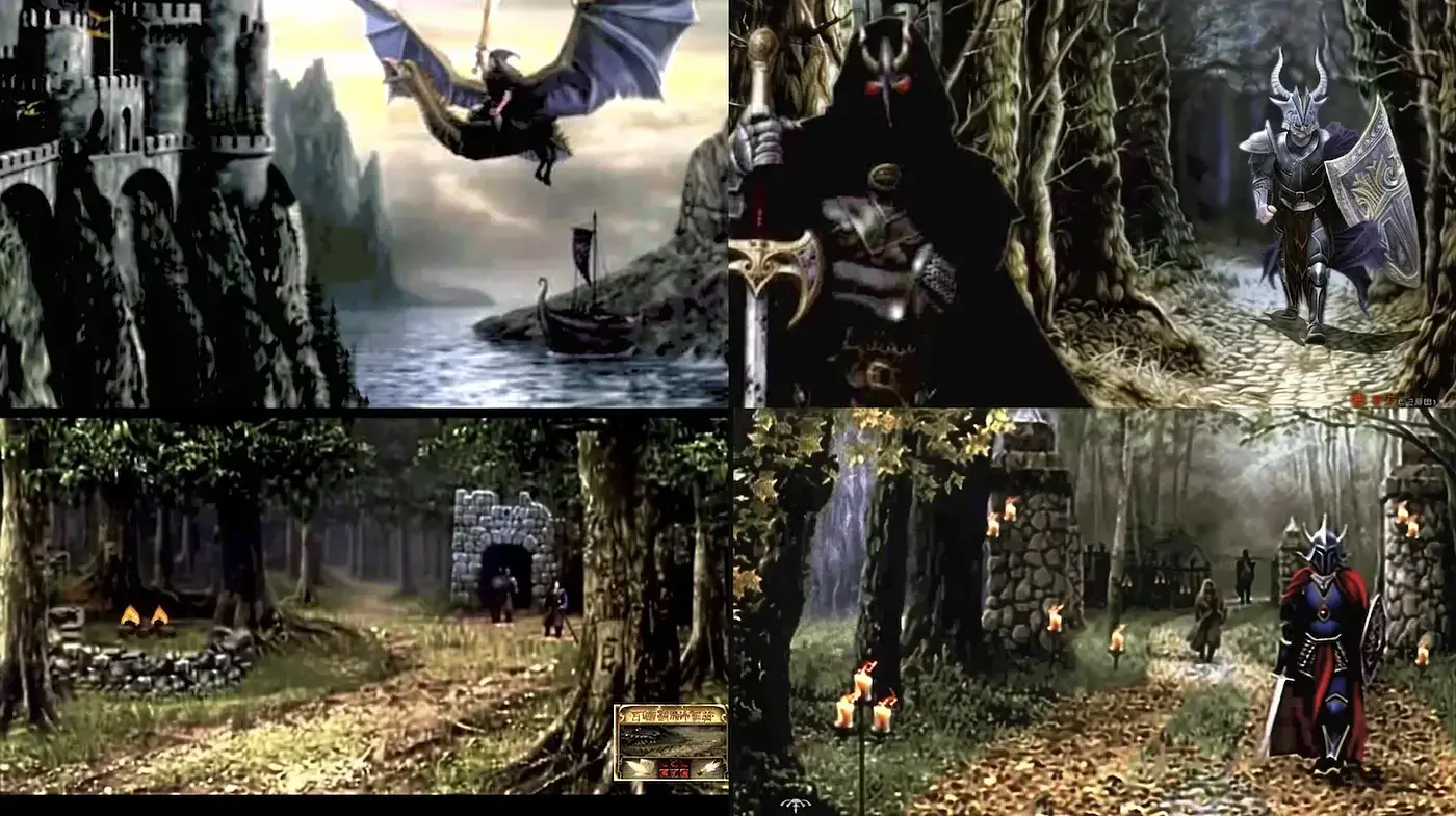 Dark Fantasy Landscapes with a Touch of Medieval Aesthetics - Midjourney sref style