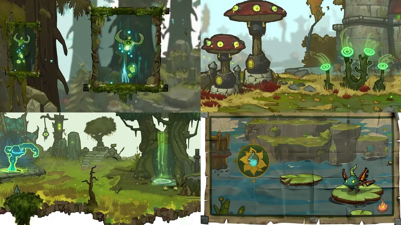 Enchanted Forests and Mystical Glades: A Consistent Fantasy Art Journey - Midjourney sref style